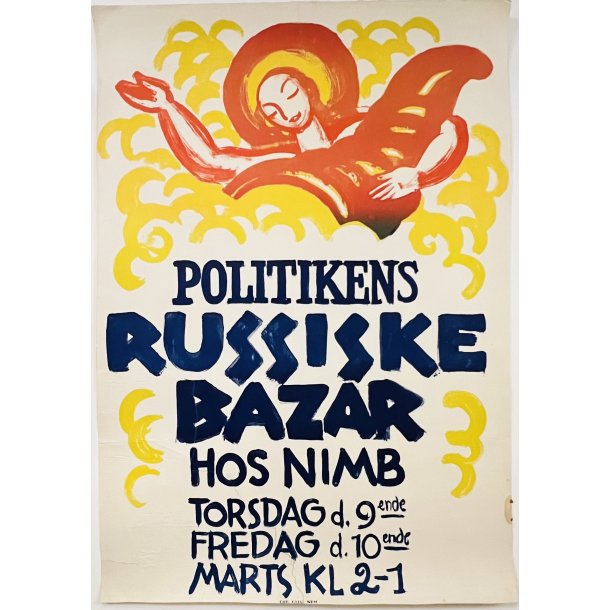 Original Plakat - Politikens Russiske Bazar Hos Nimb