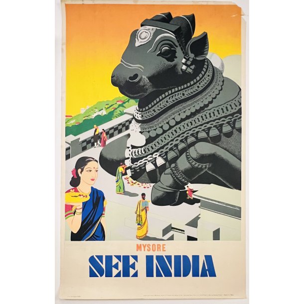 Original Plakat - See India, Mysore