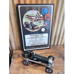 Original Vintage Plakat - Hepolite &amp; Glacier Formula 1 Champions 1970