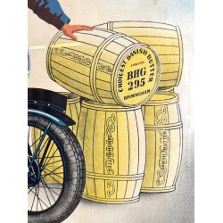 Original Vintage Plakat - B.S.A. Motorcykel &amp; Danish Butter - Original reklameplakat 1936