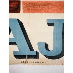 Original Plakat - Frihedsfonden Bygger Kollegier, 4 Maj Dagen 1947