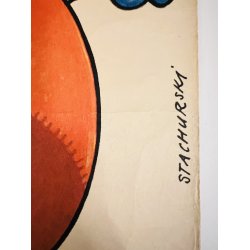 Original Plakat - Cyrk, Polsk Cirkusplakat Med Klovn 1978