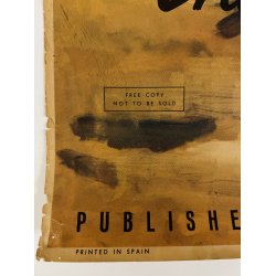 Original Plakat - The "Fiesta De Toros" In Spain