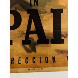 Original Plakat - The "Fiesta De Toros" In Spain