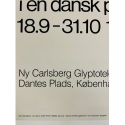 Original Plakat - Abstrakt Kunst, Ny Carlsberg Glyptotek 1982