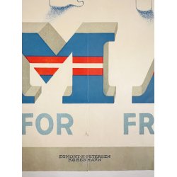 Original Plakat - 4 Maj, Til Fordel For Frihedsfonden 1946