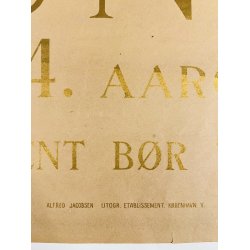 Original Plakat - I Disse Dage Begynder Kunst Sin 4. Aargang