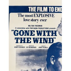 Original Plakat - Politisk "Gone With The Wind" Poster, Med Ronald Reagan Og Magaret Thatcher