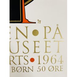 Original Plakat - Kaffe Udstillingen P Nationalmuseet 1964