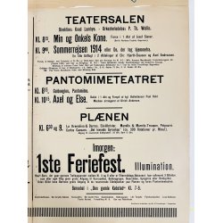 Original Plakat - Tivoli, Pjerrot 1914