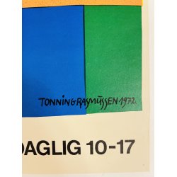 Original Plakat - Koloristerne, Den Frie Udstillings Bygning Kbenhavn 1975