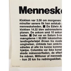 Original Plakat - Mennesket Frste Gang P Mnen
