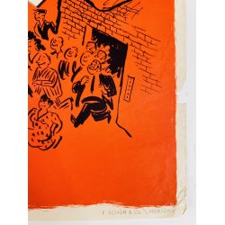 Original Plakat - Den Ny Tid Bryder frem Gennem Social-Demokraten 1946