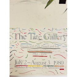 Original Plakat - David Hockney, The Tate Gallery 1980