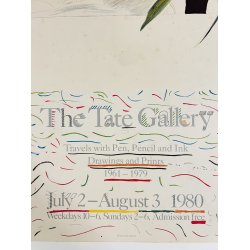 Original Plakat - David Hockney, The Tate Gallery 1980