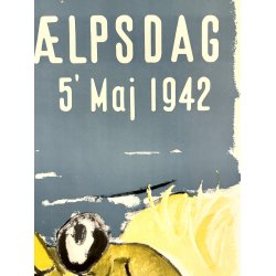 Original Vintage Plakat - B�rnehj�lpsdagen - Axel P. Jensen 1942