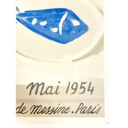 Original vintage plakat - Bor�s - Galerie Louis Carr�, Paris - Mai 1954
