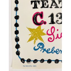 Original Plakat - A.B.C. Teatret - S Gr Karrusellen 1951