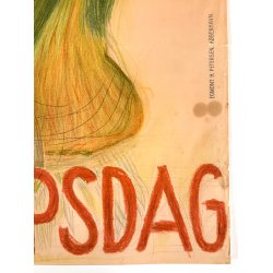 Original Vintage Plakat - B�rnehj�lpsdagen - Gerda Nystad 1947
