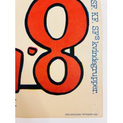 Original Plakat - 8. Marts, Den Internationale Kvindedag