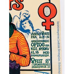 Original Plakat - 8. Marts, Den Internationale Kvindedag