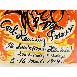 Original Plakat - Carl-Henning Pedersen P Louisiana 1969