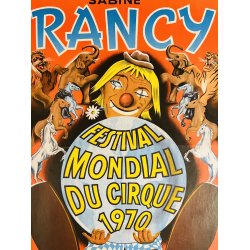 Original Plakat - Cirkus Sabine Rancy Festival 1970