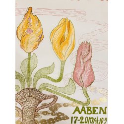 Original Plakat - Tulipan Udstilling - Ca r 1900