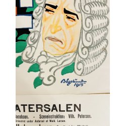 Original Plakat - Tivoli, med dagsprogram onsdag den 4. August 1915