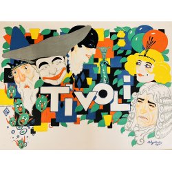 Original Plakat - Tivoli, med dagsprogram onsdag den 4. August 1915