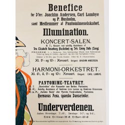 Original Plakat - Tivoli, med dagsprogram torsdag den 5. September 1901