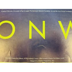 Original Plakat - Andy Warhol, Moonwalk 1989