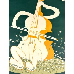 Original Vintage Plakat - Spil Selv - Musik Skal Der Til - Bo Bojesen 1952