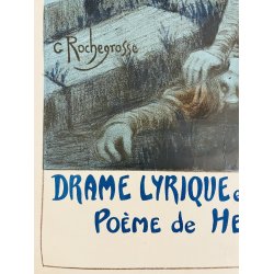 Original Fransk Teater Plakat - Gismonda