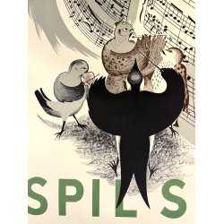 Original Vintage Plakat - Spil Selv - Musik Skal Der Til - Frank J�rgensen 1944