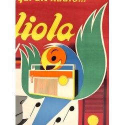 Original Vintage Plakat - Radiola - Ren� Ravo ca. 1965