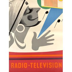 Original Vintage Plakat - Radiola - Ren� Ravo ca. 1965