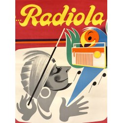 Original Vintage Plakat - Radiola - Ren� Ravo ca. 1965