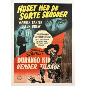 Dobbeltprogram - Huset Med De Sorte Skodder / Durango Kid Vender Tilbage