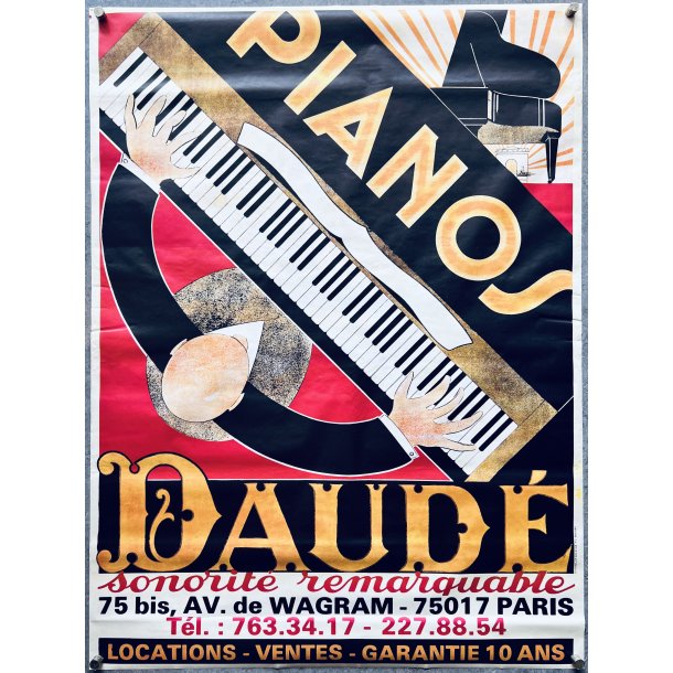 Original Plakat - Daude Pianos