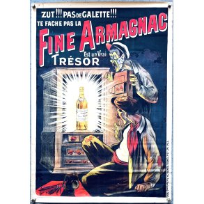 Original Vintage Plakat - Fine Armagnac - Eug�ne Og� Ca. 1910