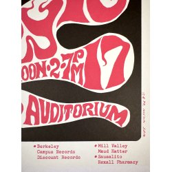 Original Vintage Koncertplakat - Jefferson Airplane - Grateful Dead - Fillmore Auditorium 1966