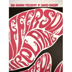 Original Vintage Koncertplakat - Jefferson Airplane - Grateful Dead - Fillmore Auditorium 1966