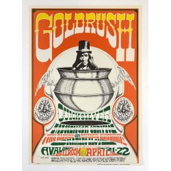Original Vintage Koncertplakat - Quicksilver Messenger Service - Rick Griffin - 1967