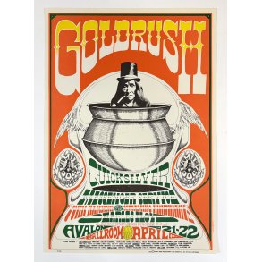 Original Vintage Koncertplakat - Quicksilver Messenger Service - Rick Griffin - 1967