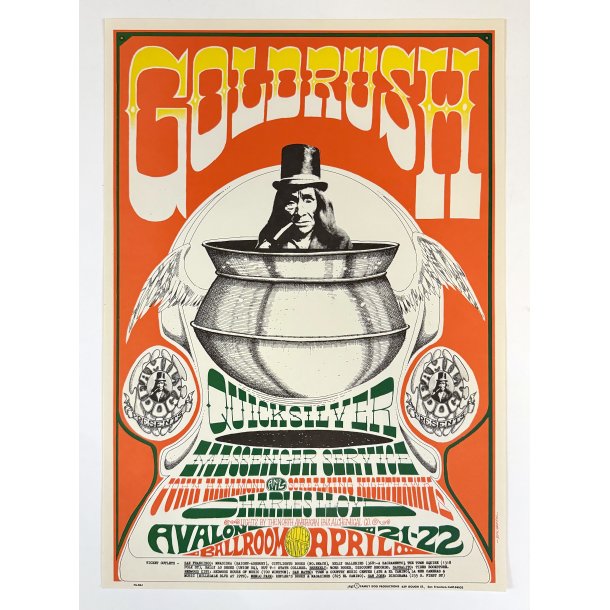 Original Vintage Koncertplakat - Quicksilver Messenger Service - Rick Griffin - 1967