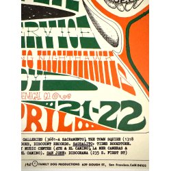 Original Vintage Koncertplakat - Quicksilver Messenger Service - Rick Griffin - 1967