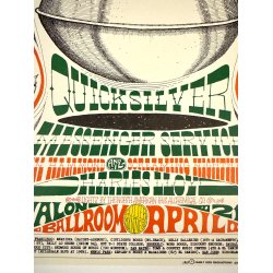 Original Vintage Koncertplakat - Quicksilver Messenger Service - Rick Griffin - 1967