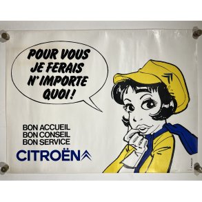 Citroen Reklame Plakat