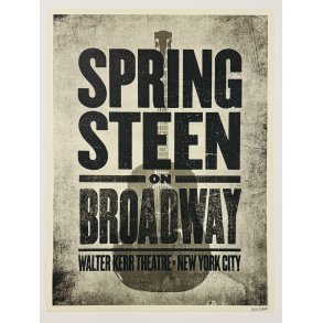 Original Plakat - Springsteen On Broadway, Walter Kerr Theatre New York City